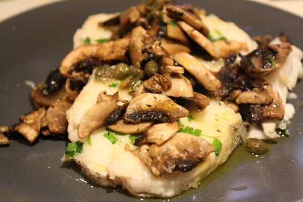 Pescado con champiñón - Restaurante comida china en Albacete