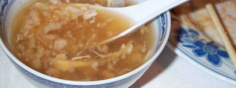 sopa de nido de golondrina con pollo - Comida china en Albacete